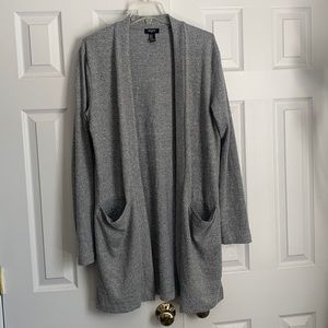 Forever 21 Mens grey long cardigan